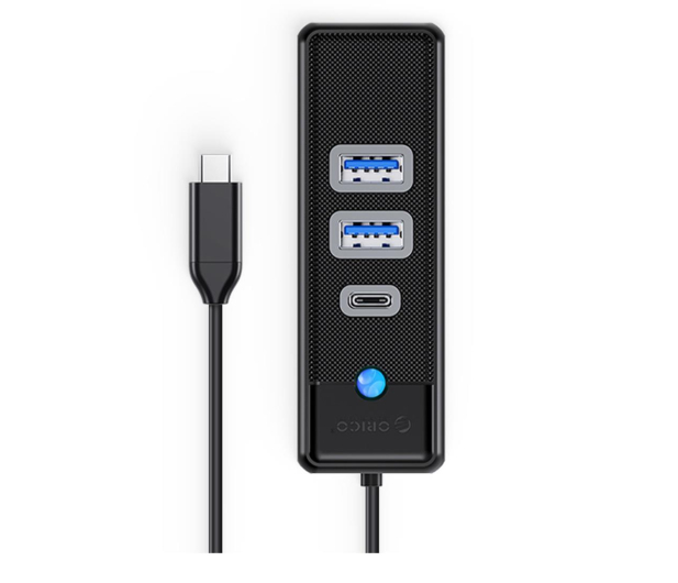 Orico Hub USB-C 2x USB-A 3.1 + USB-C PWC2U-C3-015-BK-EP - 1283947 - zdjęcie 2